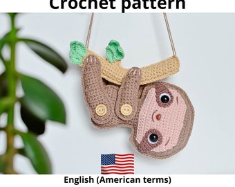 Ragdoll Sloth crochet pattern, crochet Sloth, amigurumi pattern, Sloth Amigurumi Tutorial PDF, Crochet patterns toys