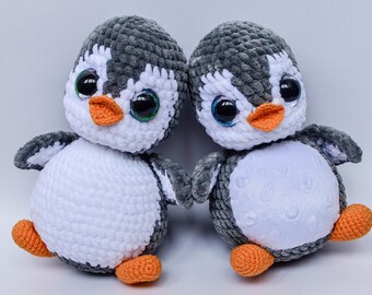 Penguin crochet pattern, amigurumi animals, PDF tutorial , Crochet patterns toys