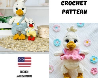 CROCHET PATTERN duckling amigurumi PDF / Duckling easy crochet pattern / Amigurumi Duck pattern / Crochet Duckling/ Crochet animal pattern