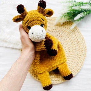 CROCHET PATTERN 2 in 1 Giraffe and Zebra / Amigurumi giraffe security blanket / Newborn Lovey Pattern /Comforter /Crochet animals patterns image 9