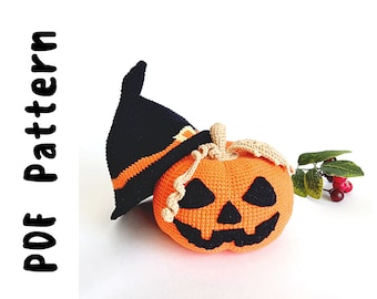 PDF Crochet Pattern Jack Lantern , Crochet Amigurumi Pattern, Crochet halloween, Halloween Crochet Pattern, Crochet toy patterns