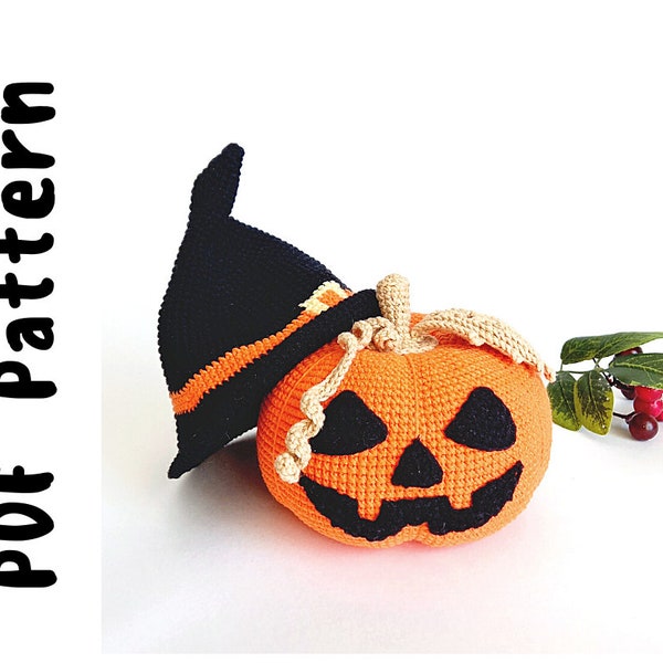 PDF Crochet Pattern Jack Lantern , Crochet Amigurumi Pattern, Crochet halloween, Halloween Crochet Pattern, Crochet toy patterns