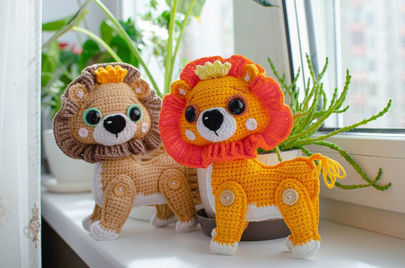 Lion Crochet Pattern - Amigurumi Patterns Pdf Tutorial - Lion Amigurumi ...
