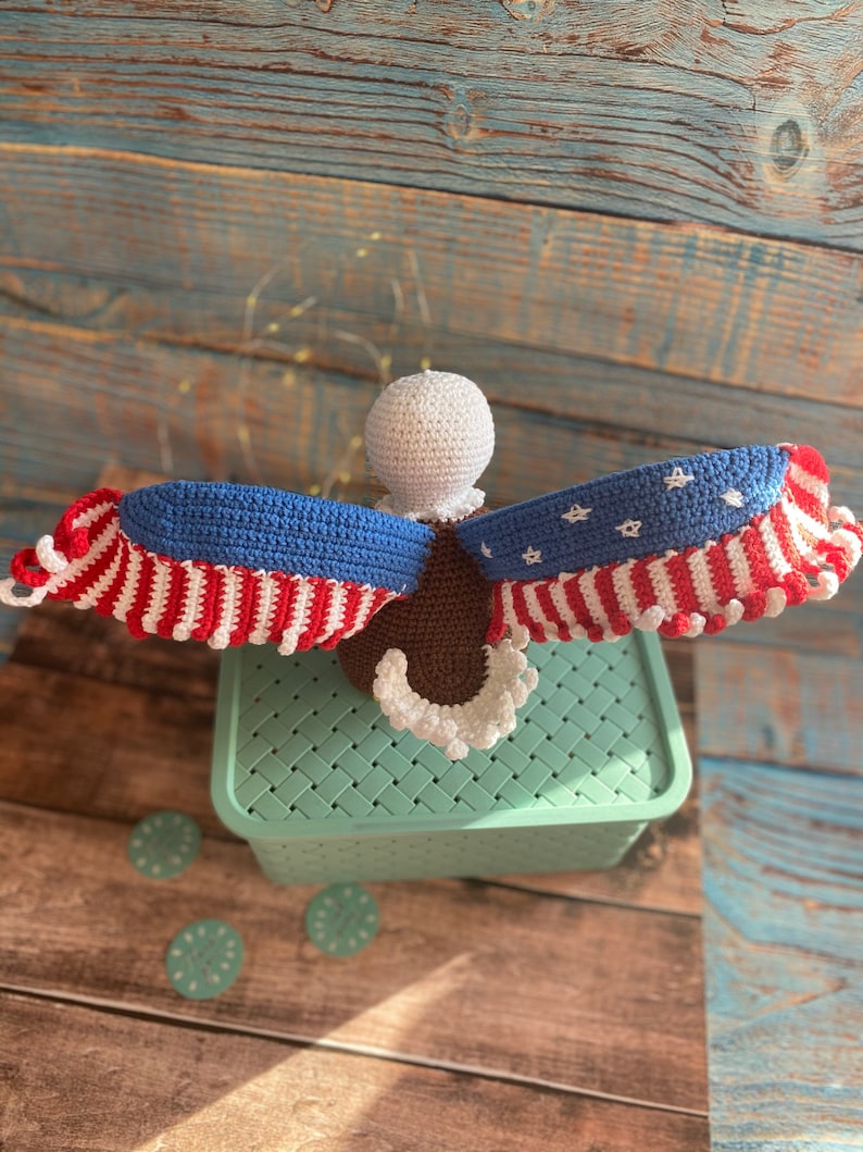 American Eagle crochet pattern, Symbol of America, Independence Day on July 4th , Crochet patterns image 7