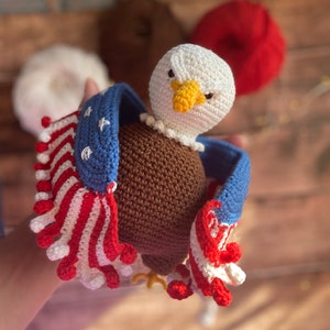 American Eagle crochet pattern, Symbol of America, Independence Day on July 4th , Crochet patterns image 4