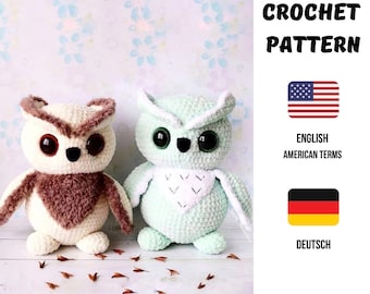 Crochet pattern Owl PDF / amigurumi owl pattern / Tutorial Crochet Owl / amigurumi PDF pattern / Crochet animals patterns