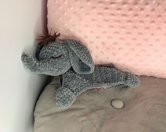 ELEPHANT Plush Lovey Crochet Pattern | Security Blanket Toy | Amigurumi Comforter Cuddle Toy | PDF Easy Crochet Pattern | Lovey toy patterns