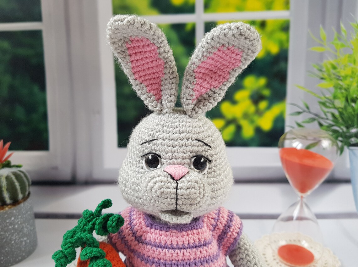 Crochet Bunny Pattern Easter Crochet Pattern Cute Rabbit Etsy