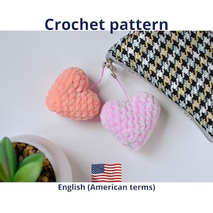 Perfect Crochet Heart Pattern - Amigurumi Heart Pattern - PDF Download  - Crochet for Valentine's day - mother's Day Crochet patterns toys