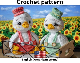 Paasgans haakpatroon - Eenden amigurumi – dierenpatroon -Haakpatronen speelgoed