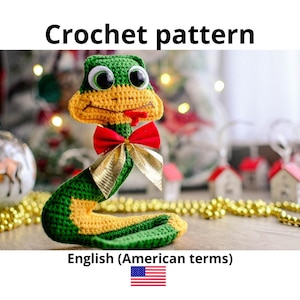 No Sew Snake Crochet Pattern, Cute Snake, Amigurumi Snake Pattern Bundle, Easy DIY Handmade Gift Idea,  Crochet patterns toys