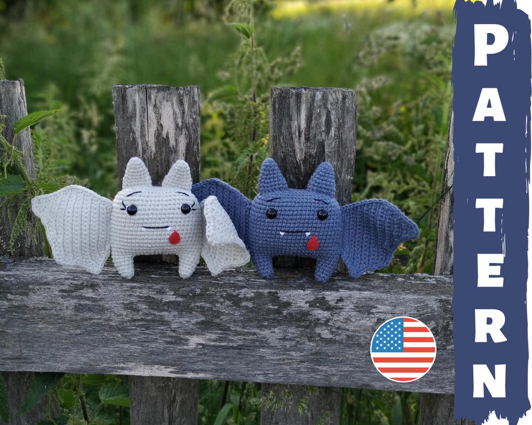 Crochet Pattern Bat , Crochet Bat Amigurumi Pattern PDF in English ...