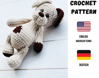 Crochet Dog pattern / Pattern Amigurumi / Dog Pattern / Puppy Crochet Dog / Easy amigurumi animals pattern / Puppy Crochet animals patterns