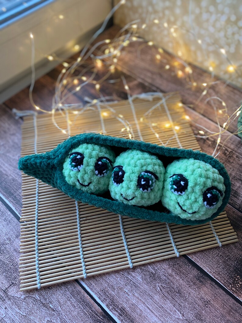Funny Peas in a Pod Crochet Pattern Amigurumi Food Etsy