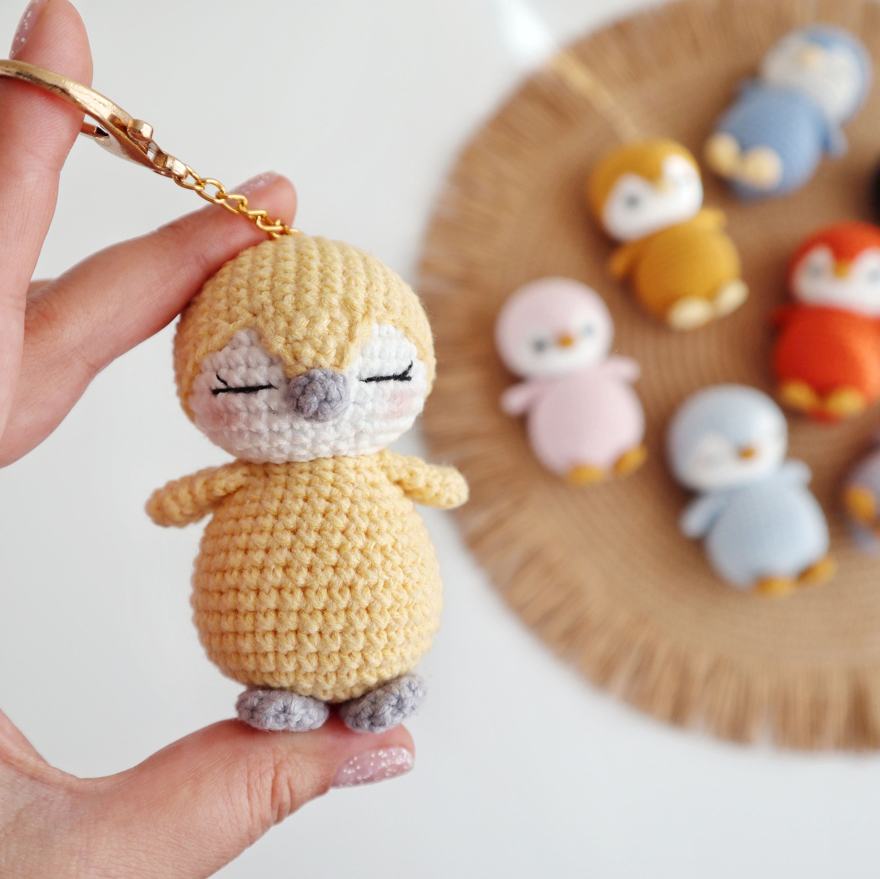 Portachiavi Pinguino Per Coppie Con Incisione - Regalo Anniversario Fidanzati - Portafortuna Con Sacchetto