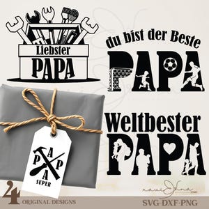 Lieber Papa SVG PNG Papa Badge Shirt Design Monogram Digital File Vatertag Plotter Grafik Instant Download