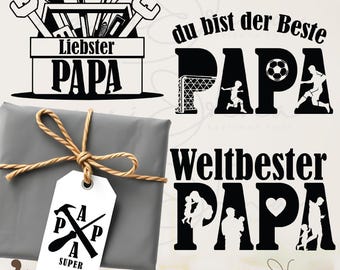 Lieber Papa SVG PNG Papa Badge Shirt Design Monogram Digital File Vatertag Plotter Grafik Instant Download