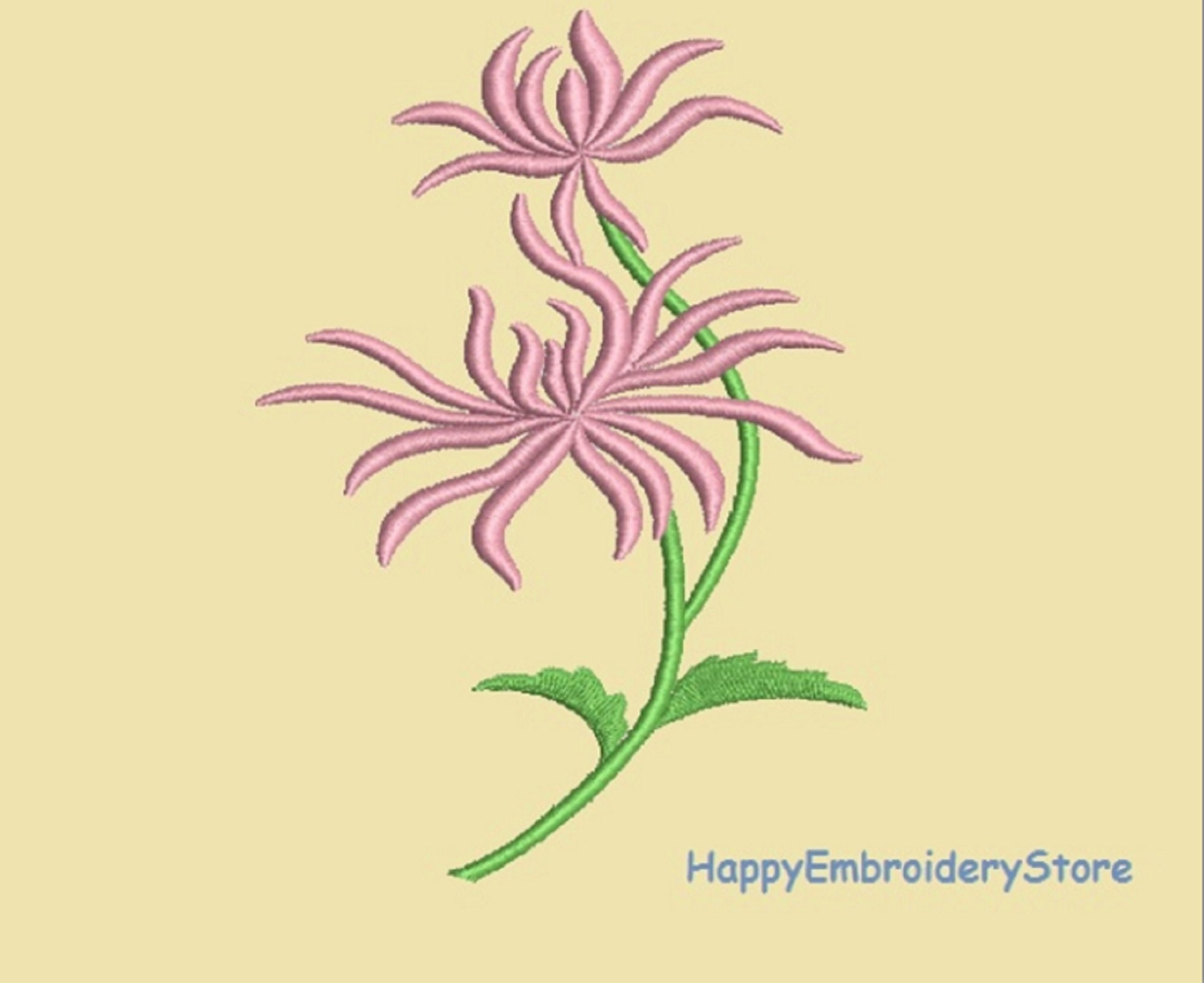 Machine embroidery designs flowers embroidery chrysanthemum Etsy