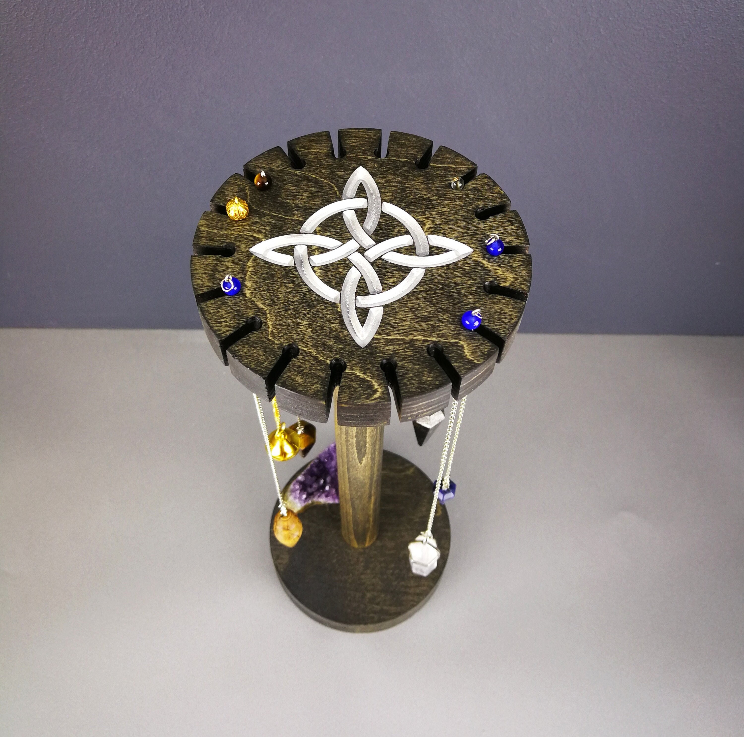 Engraved Witch's Knot Pendulum Stand, Dowsing Display Holder - Etsy