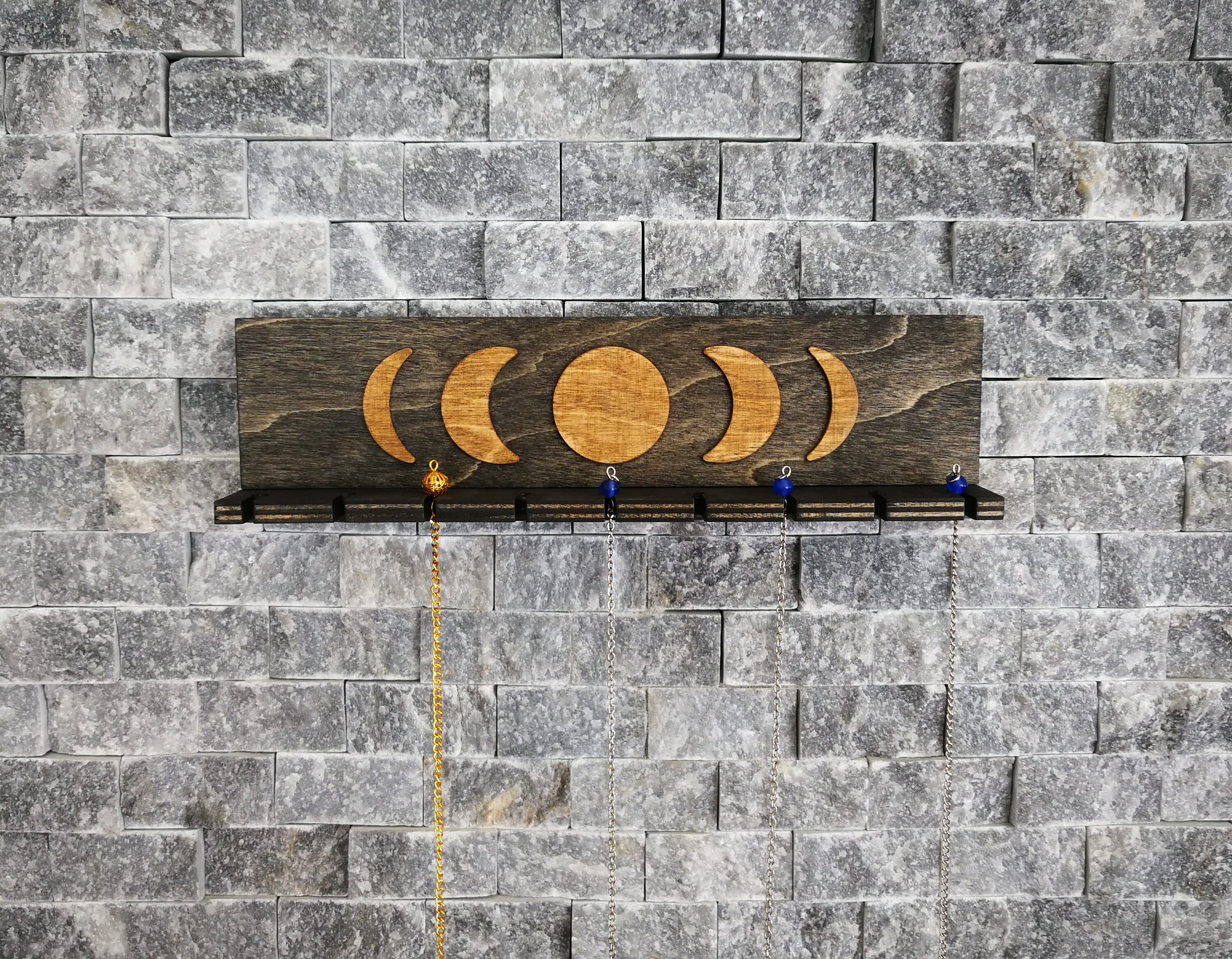 Pendulum Display Stand Holder for Wall With Moon Phases Inlay - Etsy