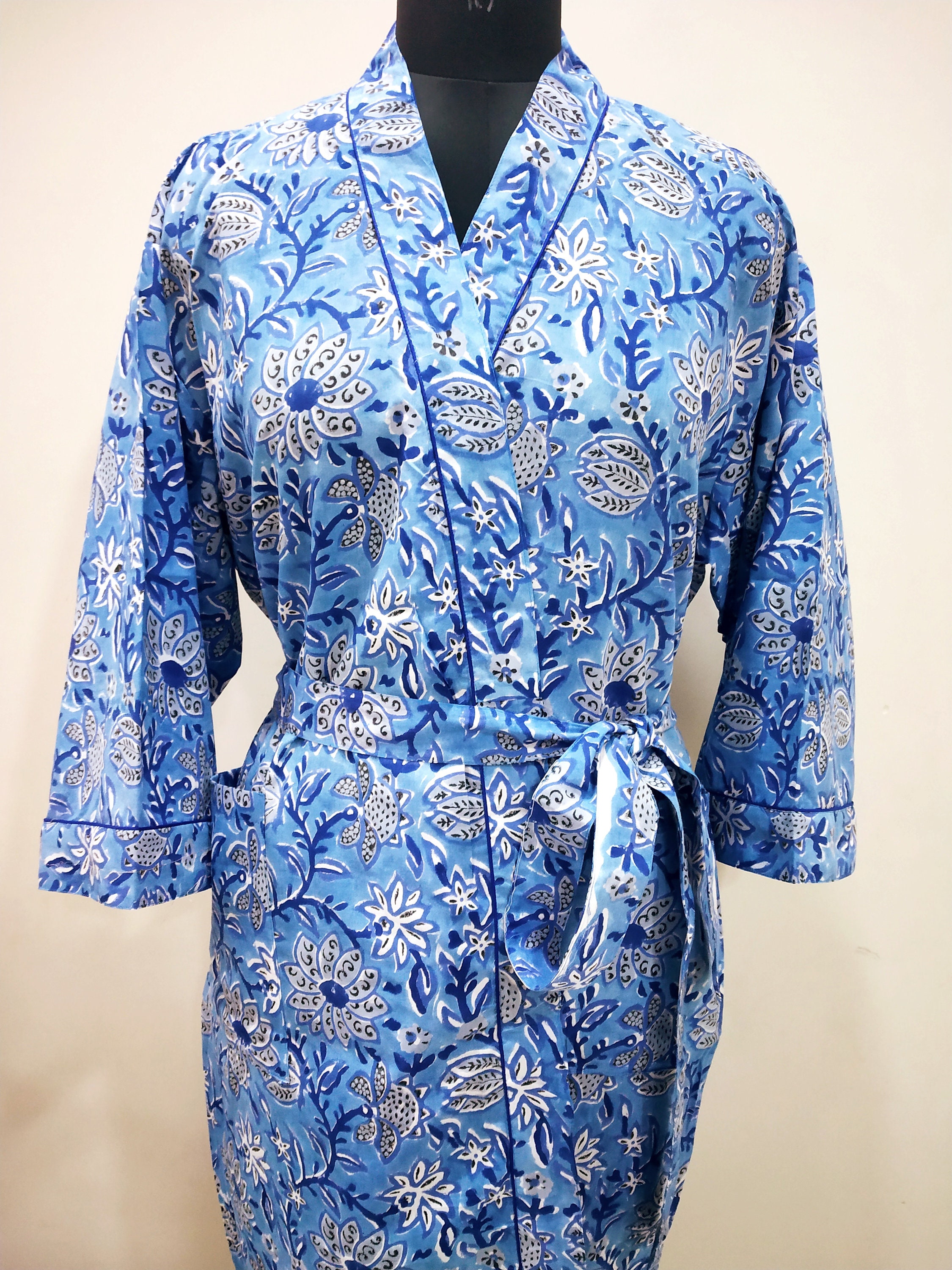 block print robes