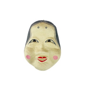 Nice Japanese Omen papier-mache mask / Okame masks / Japanese folk toy