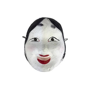 Nice Japanese papier-mache wall mask / Okame masks / Japanese folk toy