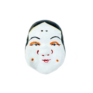 Nice Japanese Omen papier-mache mask / Okame masks / Japanese folk toy