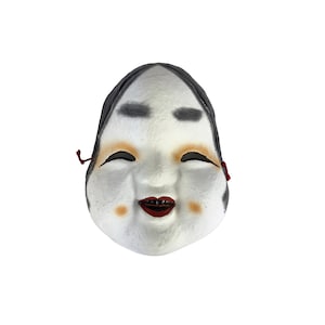 Nice Japanese papier-mache wall mask / Okame masks / Japanese folk toy