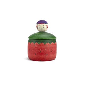 Ejiko Kokeshi doll in Yajiro style / Wooden Japanese doll / Traditional Dento Kokeshi / Vintage Kokeshi / Collectible from Japan /