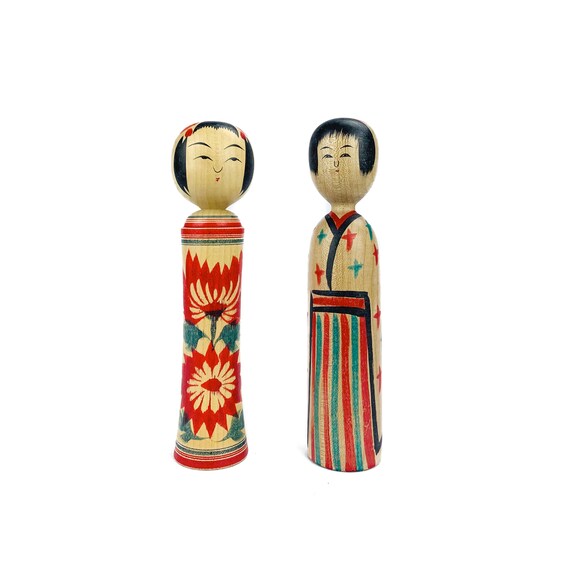 mini kokeshi dolls
