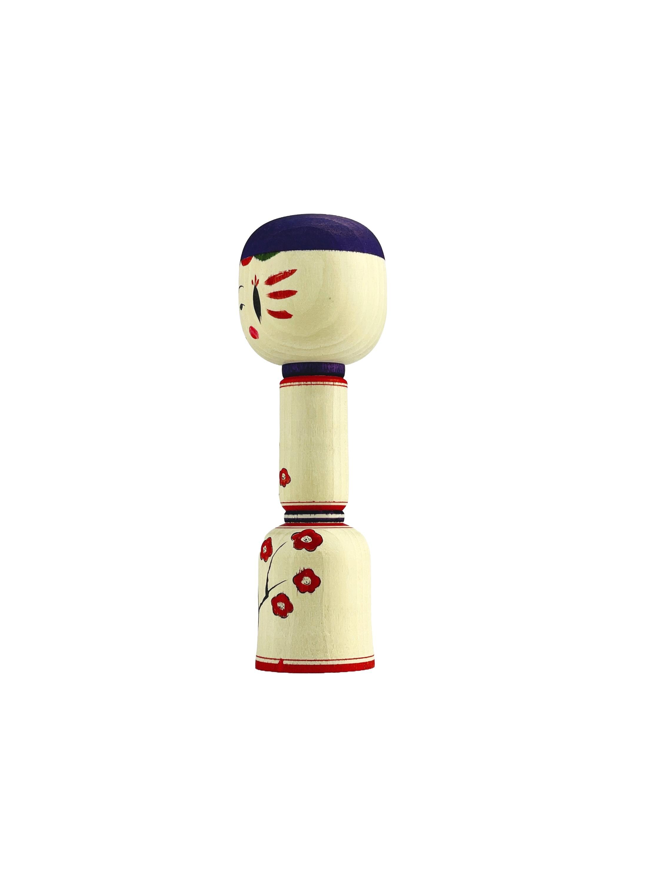 Poupée Japonaise Kokeshi Yajiro Artisanale – Bois, Signée, Années 1960 (occasion)
