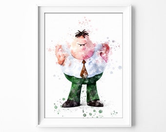 Benjamin Krupp Netflix Cricut Cut File Artwork Silhouette Layered Clipart Vector Instant Download Captain Underpants Face SVG