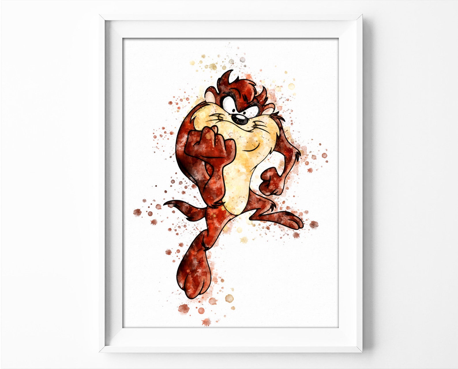 Tasmanian Devil Printable Art Looney Tunes Instant Download Etsy