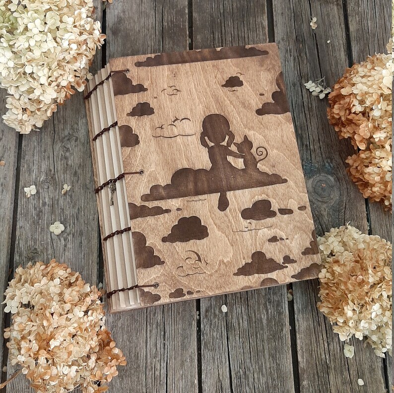 Photo Album With Wood Cover Personal Photo Album Wooden Photo Etsy