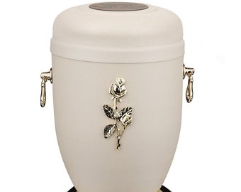 Beautiful Metal Cremation Urn For Ashes Personalised Cremation Urn Rose Urn For Ashes Cross Urn For Ashes Metal Urn Personalized Urn Rose