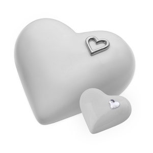 Heart Urn For Ashes Cremation Urn For Loved One Heart Decorative Urn For Mom Urn For Wife Urn For Husband Memorial Urn Made of Ceramic Urn