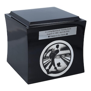 Theme bowling urn Funeral personalized urn Cremation decorative sport urn for ashes