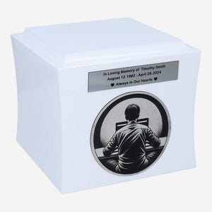 Cremation urn for computer scientist It specialist teme urn Programmer Urn Tech-Themed Urn Digital Memory Urn Cyber Tribute Urn