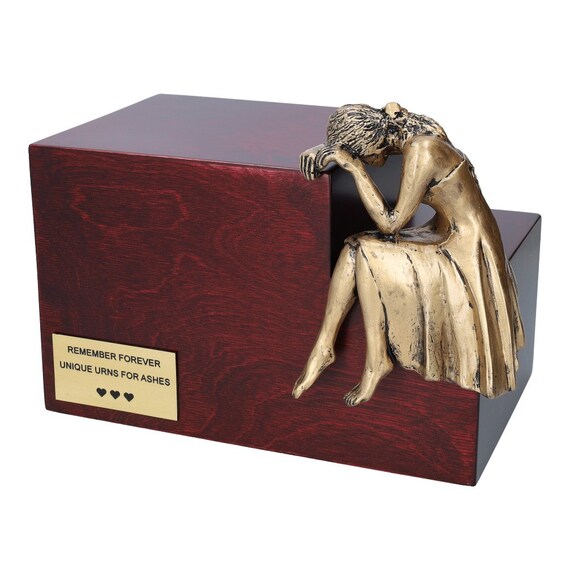 ARCHOBAN Adult Cremation Urn - Large Decorative Metal Urn Box For Ashes, Holds Up To 220 Lbs, Allows Photo Attachment - View #13