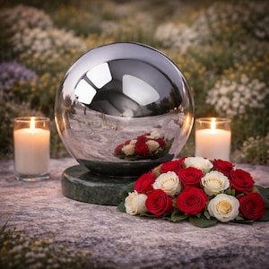 Outdoor Urn For Human Ashes Waterproof Cremate Urn Outdoor Sphere Urn Weather Resistant Outdoor Lerge Urn Outdoor Cremate Urn For Garden Urn