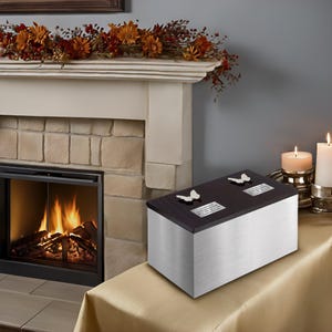 Double Cremation Urn Companion Urn For Two Stainless-Steel Double Box For Ashes Dual Urn For Human Ashes Dual Creamte Urn Dual Burial Urn