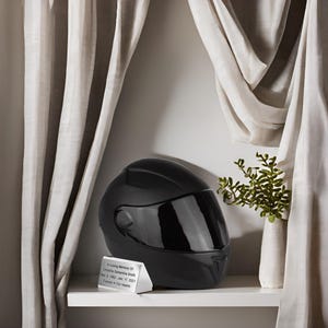 Unique Motorcycle Helmet Cremation Urn For Adult Ashes Moto Urn For A Motorcyclist Helmet Urn For Rider Helmet Shaped Urn For Home Decor