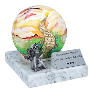 Hand-Painted Decorative Urn For Child Ashes Unique Urn For Baby Artistic Baby Urn Memorial Urn For a Little Child Infan cremation urn