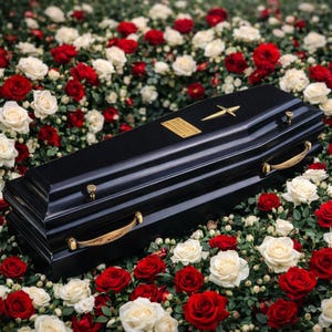 Doodskistvormige urn voor menselijke as kistkist voor cremeren as houten kisturn voor begrafenisas Zwarte kist voor urn voor volwassenen personaliseren