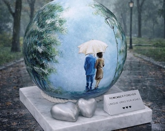Artistic Companion Urn For Two People Big Urn XL Size Cremation Urn For Parents Urn For Marriage Decorative Urn For Home Perfect Urn For Ash
