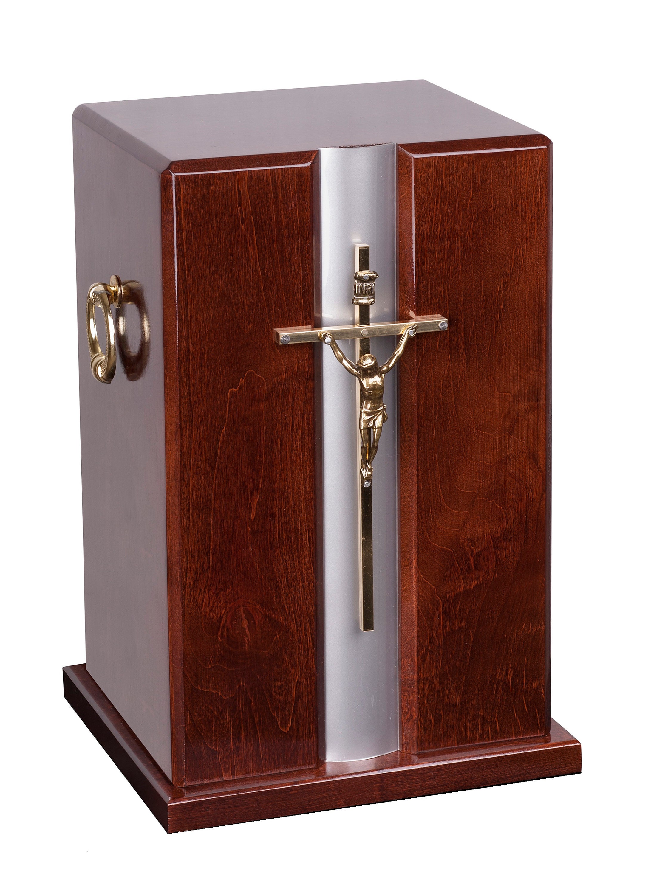 Beautiful Catholic Wooden Urn with Cross Adult Cremation Urn Etsy