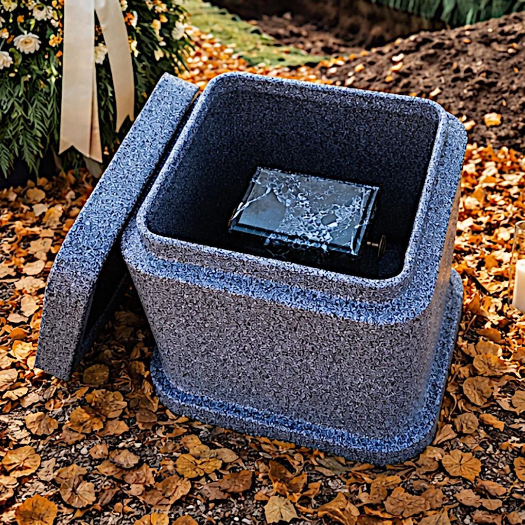 Urna Biodegradabile Ecologica 'The Favorite Place' A Forma Di Foglia. Per Interrare O Spargere Ceneri. Disponibile In Due Misure, Artigianale USA.
