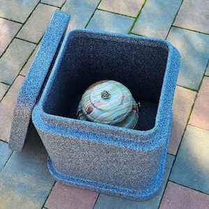 Begraafplaats Stenen Urn Gewelf Graf Crematie-urn voor grondbegraven Menselijke as-urn voor volwassenen Begrafenisurn voor in de grond begraven Urnkluis