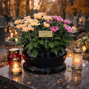 Grabvase - Große Schale für Blumenarrangement